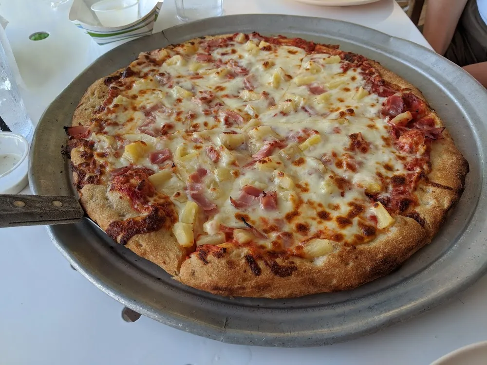 Bacon Pineapple and Japaneno Pizza