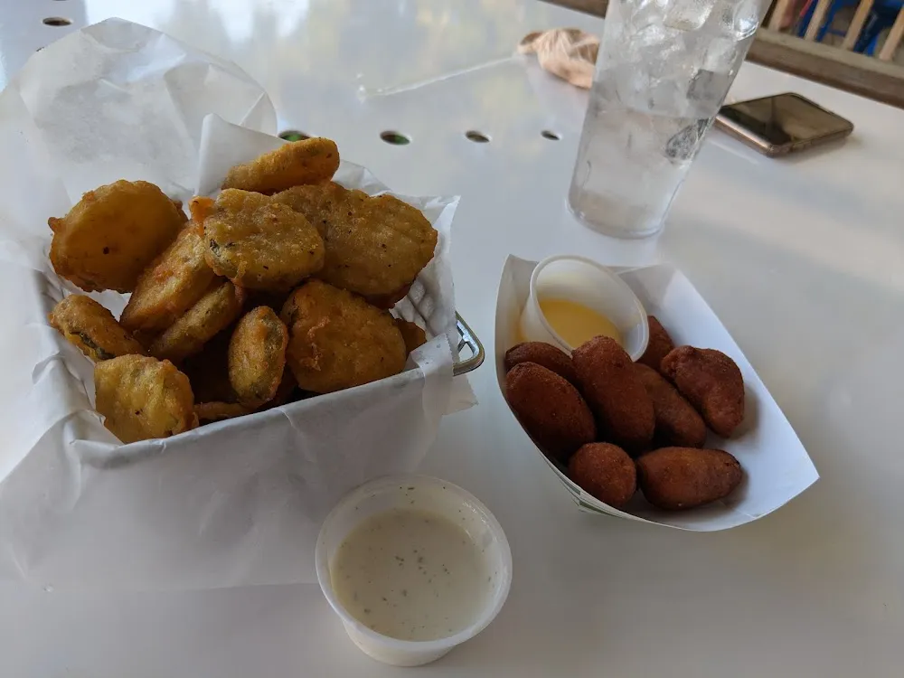 Fried Pickles and Hush Puppies